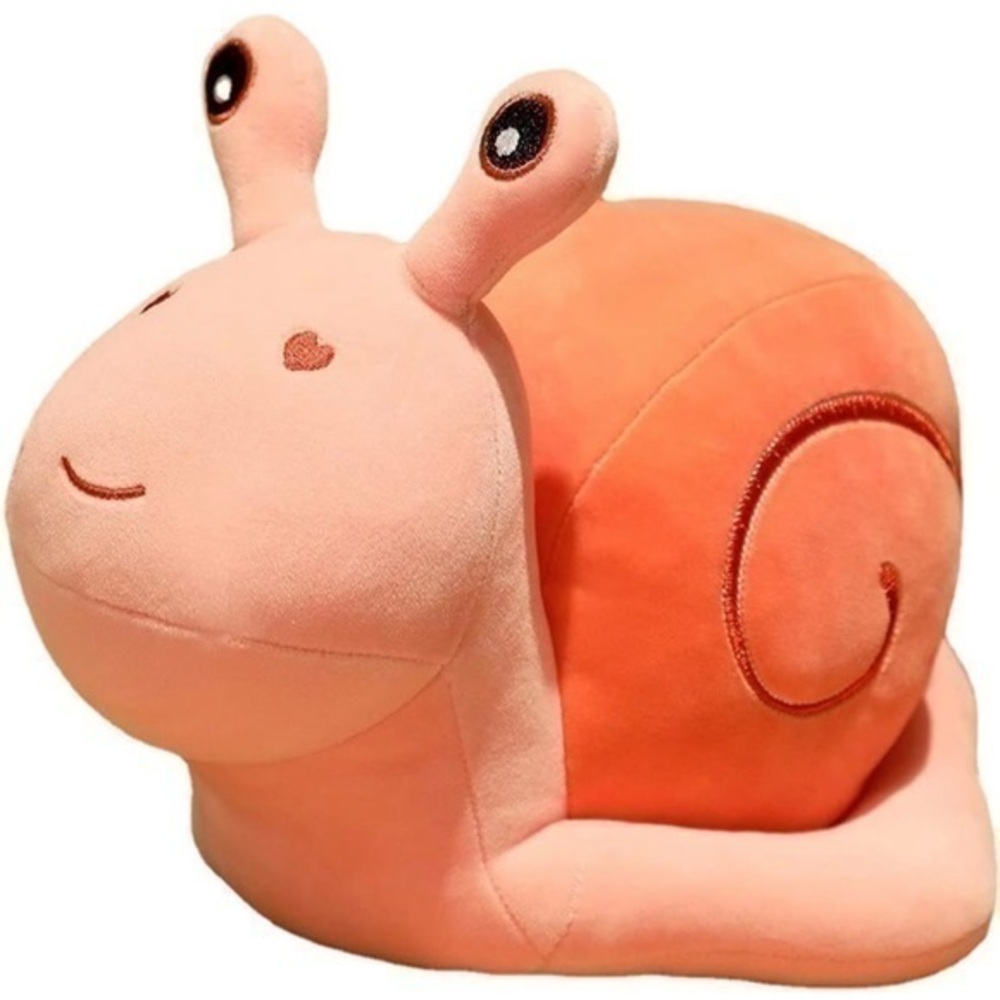 Pink Plush Critter Snail Snails Slug Stuffed Animal Soft Sculpture Toy